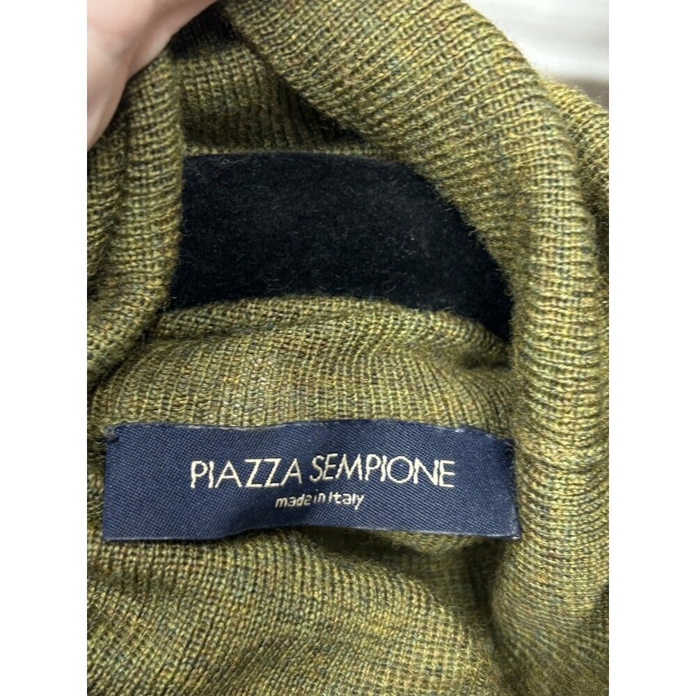 Piazza Sempione Turtleneck Sweater Women's IT 40 Italian Pure New Wool Green - Picture 5 of 7